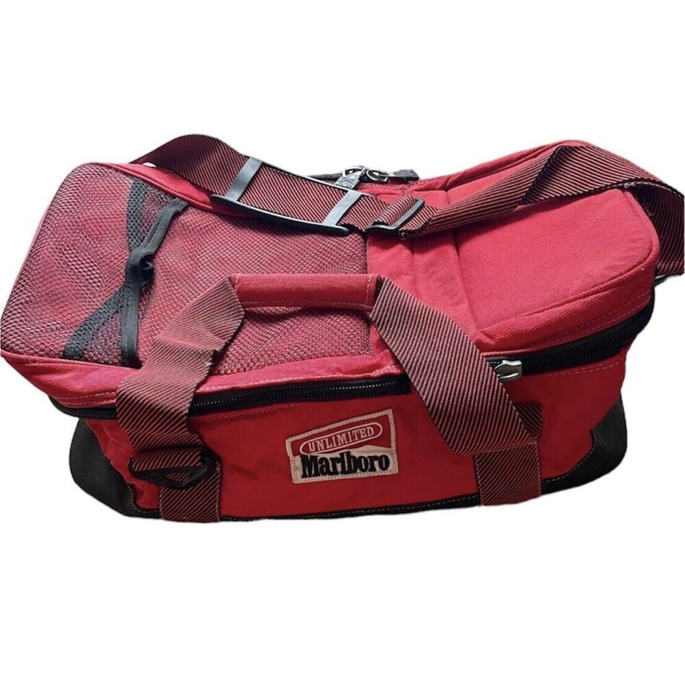 Vintage Marlboro Unlimited Cooler‎ Duffle Bag Adventure Gear Camping Insulated